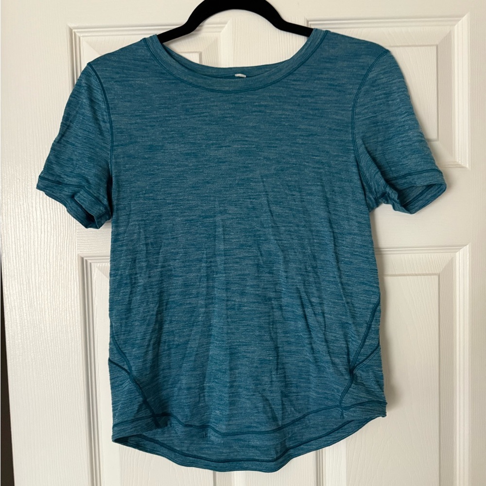 Blue Lululemon Short Sleeve Tee